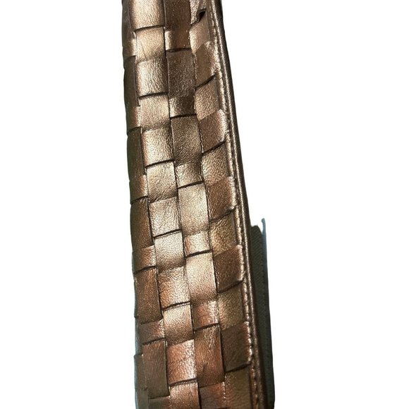 Enzo Angiolini Copper Weave Leather Flats Shoes -- 8-1/2M - Picture 7 of 10